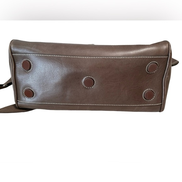 Dooney & Bourke Toscana Brown Leather Satchel Bag - Picture 7 of 16